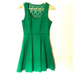 Green Jessica Simpson dress with mesh design back
